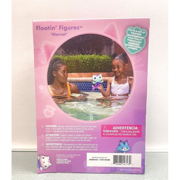 Swimways Gabby's Dollhouse Floatin' Figures Mercat Pool or Bath Toy Floating - Picture 5 of 8